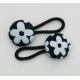 Navy and White Flower