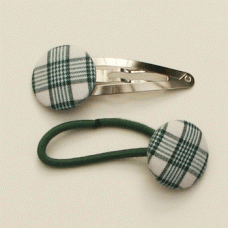 Green Elanora Clip and Tie Set