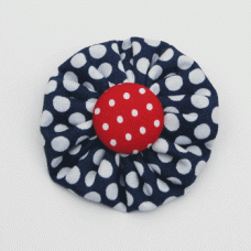 Blue Polka Dot with Red Dots